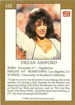 1992 Lime Rock Pro Cheerleaders #122 Drzan Ashford Back