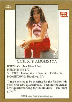 1992 Lime Rock Pro Cheerleaders #123 Christy Augustyn Back
