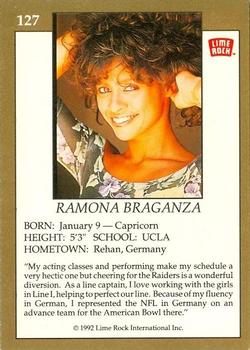 1992 Lime Rock Pro Cheerleaders #127 Ramona Braganza Back