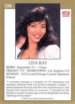 1992 Lime Rock Pro Cheerleaders #154 Lisa Ray Back