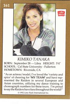 1992 Lime Rock Pro Cheerleaders #161 Kimiko Tanaka Back