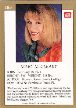 1992 Lime Rock Pro Cheerleaders #185 Mary McCleary Back