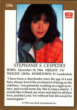 1992 Lime Rock Pro Cheerleaders #186 Stephanie Cespedes Back