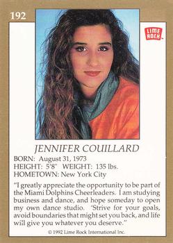 1992 Lime Rock Pro Cheerleaders #192 Jennifer Couillard Back