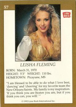 1992 Lime Rock Pro Cheerleaders #57 Leisha Fleming Back