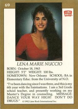 1992 Lime Rock Pro Cheerleaders #69 Lena Marie Nuccio Back