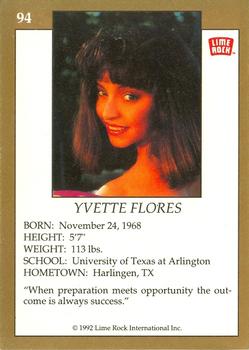 1992 Lime Rock Pro Cheerleaders #94 Yvette Flores Back