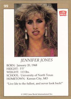 1992 Lime Rock Pro Cheerleaders #99 Jennifer Jones Back