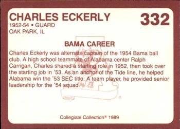 1989 Collegiate Collection Coke Alabama Crimson Tide (580) #332 Charles Eckerly Back