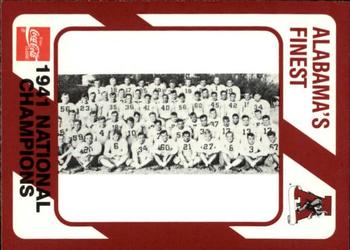 1989 Collegiate Collection Coke Alabama Crimson Tide (580) #359 1941 National Champions Front