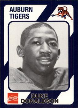 1989 Collegiate Collection Coke Auburn Tigers (580) #53 Duke Donaldson Front