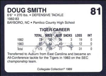 1989 Collegiate Collection Coke Auburn Tigers (580) #81 Doug Smith Back