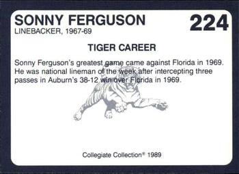 1989 Collegiate Collection Coke Auburn Tigers (580) #224 Sonny Ferguson Back