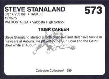 1989 Collegiate Collection Coke Auburn Tigers (580) #573 Steve Stanaland Back