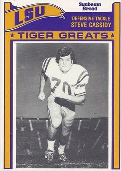 1983 Sunbeam Bread LSU Tigers #70 Steve Cassidy Front