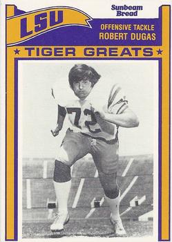 1983 Sunbeam Bread LSU Tigers #72 Robert Dugas Front
