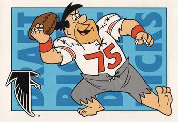1993 Cardz The Flintstones NFL #1 Atlanta - Draft Picks Front