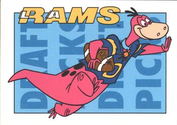 1993 Cardz The Flintstones NFL #14 LA Rams - Draft Picks Front