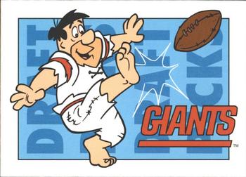 1993 Cardz The Flintstones NFL #19 NY Giants - Draft Picks Front