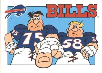 1993 Cardz The Flintstones NFL #58 Buffalo - Team Stats Front