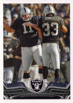 2013 Topps #167 Oakland Raiders Front