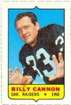 1969 Topps - Four-in-One Singles #NNO Billy Cannon Front