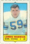 1969 Topps - Four-in-One Singles #NNO Lonnie Warwick Front