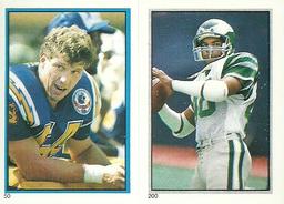 1985 Topps Stickers #50 / 200 Billy Ray Smith / Wes Hopkins Front