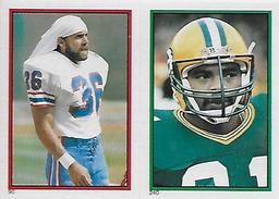 1985 Topps Stickers #90 / 240 Carter Hartwig / Gerry Ellis Front