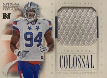 2012 Panini National Treasures - Colossal Materials Pro Bowl #13 DeMarcus Ware Front