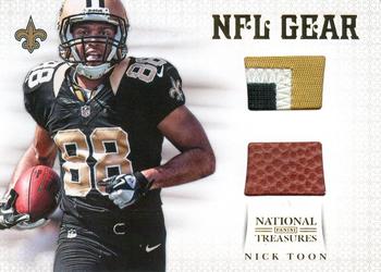 2012 Panini National Treasures - NFL Gear Combos Prime #20 Nick Toon Front