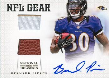 2012 Panini National Treasures - NFL Gear Combos Signatures #29 Bernard Pierce Front