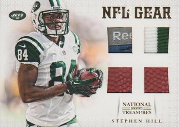 2012 Panini National Treasures - NFL Gear Quad Prime #17 Stephen Hill Front