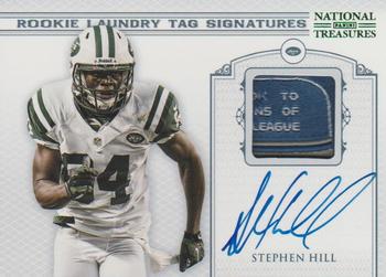 2012 Panini National Treasures - Rookie Laundry Tag Signatures #26 Stephen Hill Front