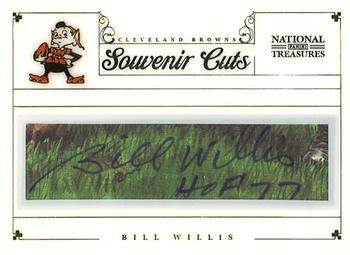 2012 Panini National Treasures - Souvenir Cuts #9 Bill Willis Front