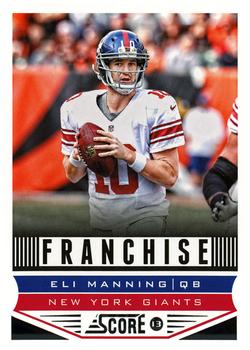 2013 Score #287 Eli Manning Front