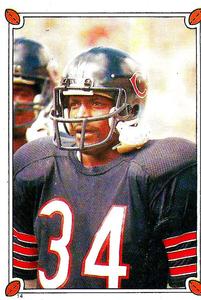 1987 Topps Stickers #14 Walter Payton Front