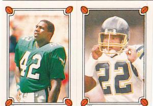 1987 Topps Stickers #42 / 192 Keith Byars / Gill Byrd Front