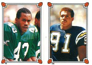 1987 Topps Stickers #46 / 196 Roynell Young / Leslie O'Neal Front