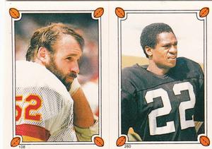 1987 Topps Stickers #108 / 260 Neal Olkewicz / Mike Haynes Front