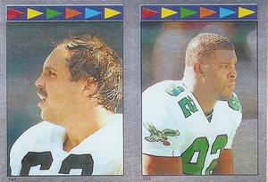 1987 Topps Stickers #141 / 155 Cody Risien / Reggie White Front