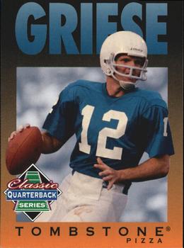 1995 Tombstone Pizza Classic Quarterback Series #5 Bob Griese Front