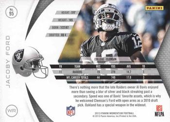 2013 Panini Momentum #95 Jacoby Ford Back