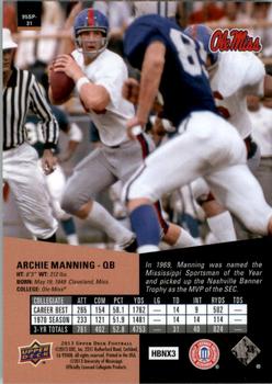 2013 Upper Deck - 1995 SP Inserts #95SP-31 Archie Manning Back