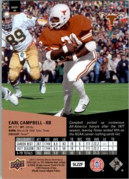 2013 Upper Deck - 1995 SP Inserts #95SP-42 Earl Campbell Back