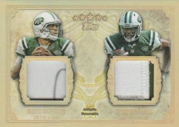 2012 Topps Five Star - Dual Patches Five Star 1/1 #FSDP-SH Stephen Hill / Mark Sanchez Front