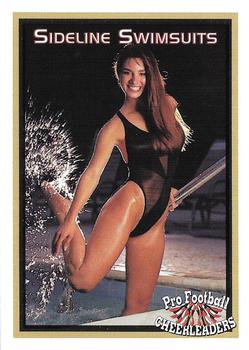 1994-95 Sideliners Pro Football Cheerleaders - Sideline Swimsuit #NNO Sherry Serio & the Saintsations Front