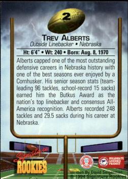 1994 Signature Rookies #2 Trev Alberts Back