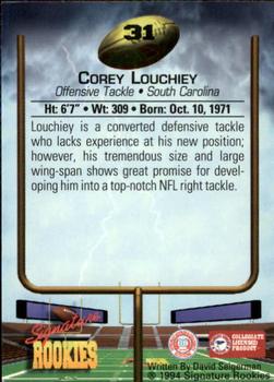 1994 Signature Rookies - Autographs #31 Corey Louchiey Back