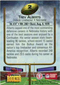 1994 Signature Rookies - Autographs #2 Trev Alberts Back